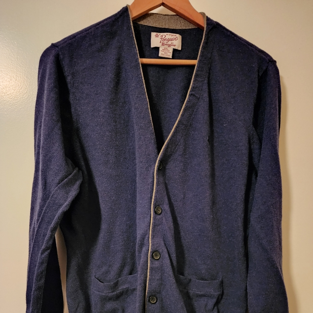 XXL original penguin cardigan sweater